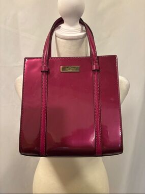 Kate Spade New York Kenzie Small Tote Dark Raspberry Patent Leather